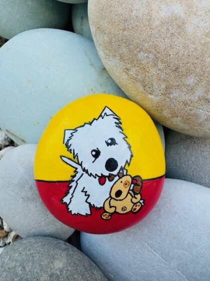 Yellow and Red Westie